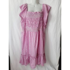 COPY - Terra & sky NWT purple gingham smocked country girl sz 3X dress